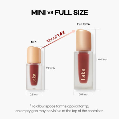 Laka Full-Size Fruity Glam Tint - Lightweight Glossy Lip Tint in 49 Shades