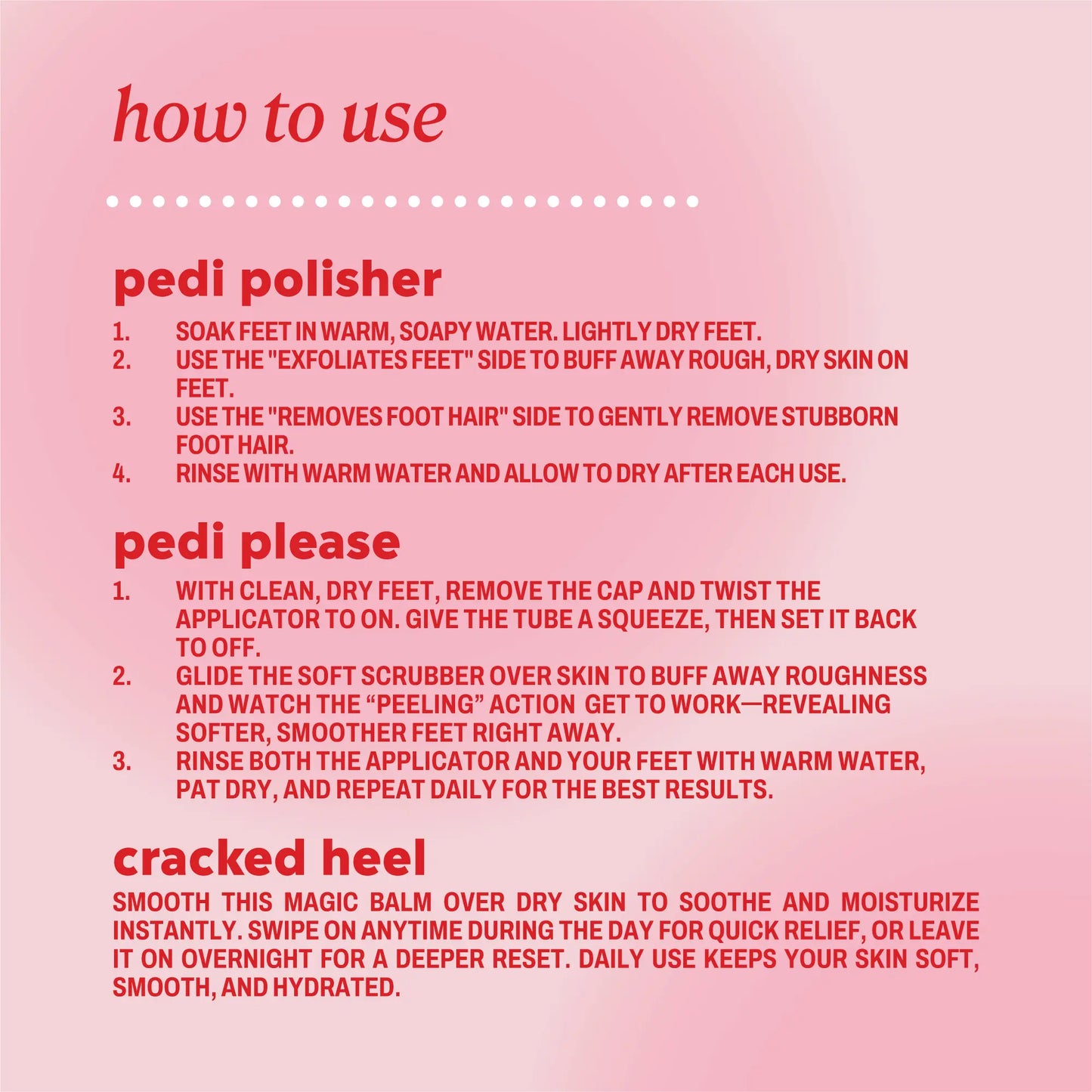 Onyx Professional 3-Step Foot Facial | Includes 3 Products to Smooth, Soften & Moisturize Dry & Callused Feet with Pedi Please, Pedi Polisher, & Cracked Heel Balm