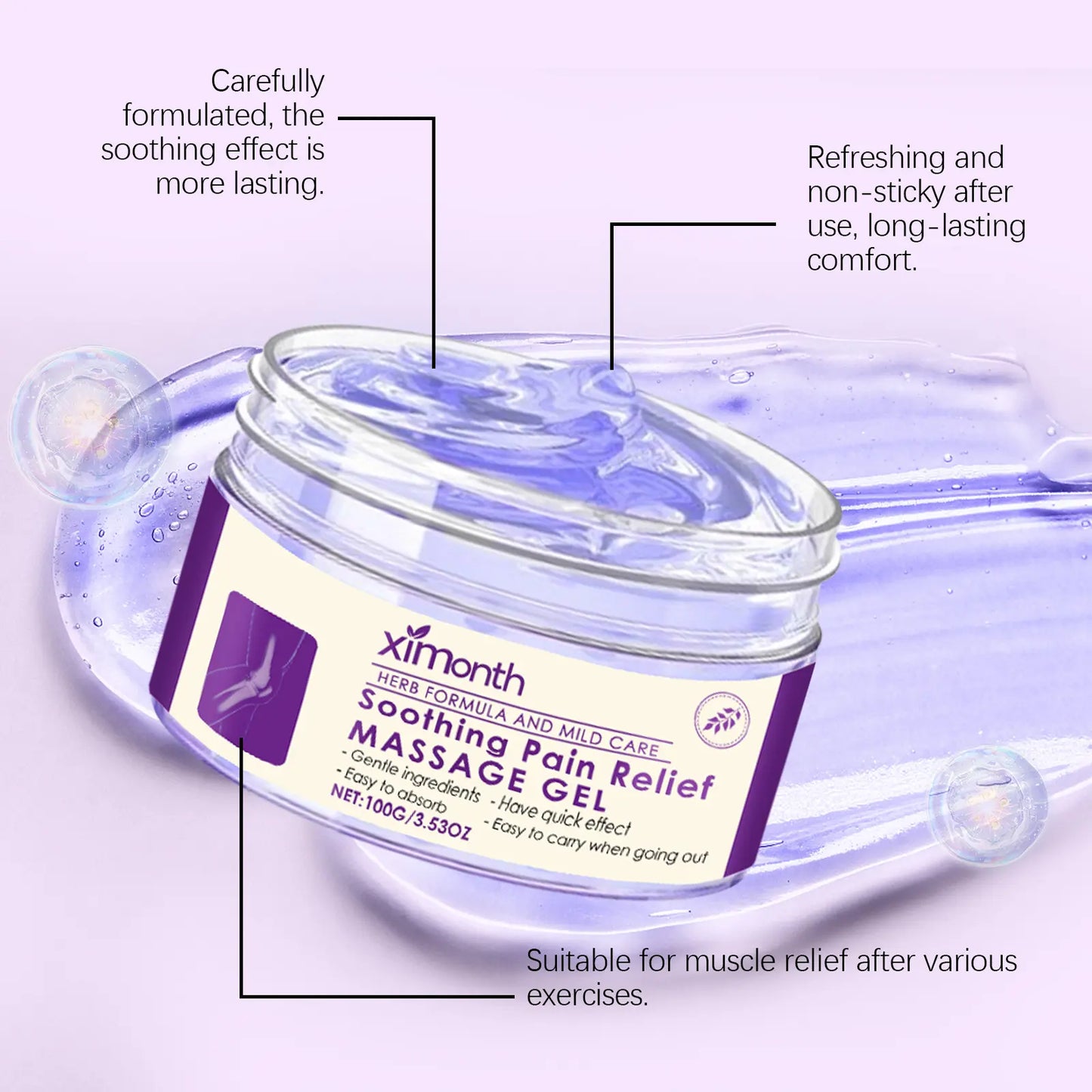 Natural Plant Joint Gel Gentle Skin-Friendly Massage Cream for Men & Women Relief