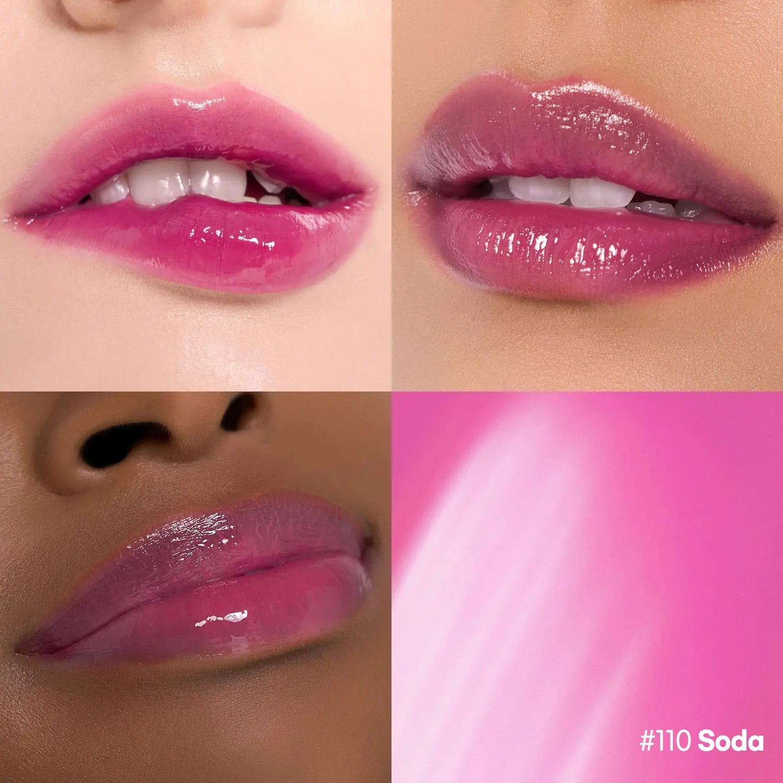 Laka Full-Size Fruity Glam Tint - Lightweight Glossy Lip Tint in 49 Shades