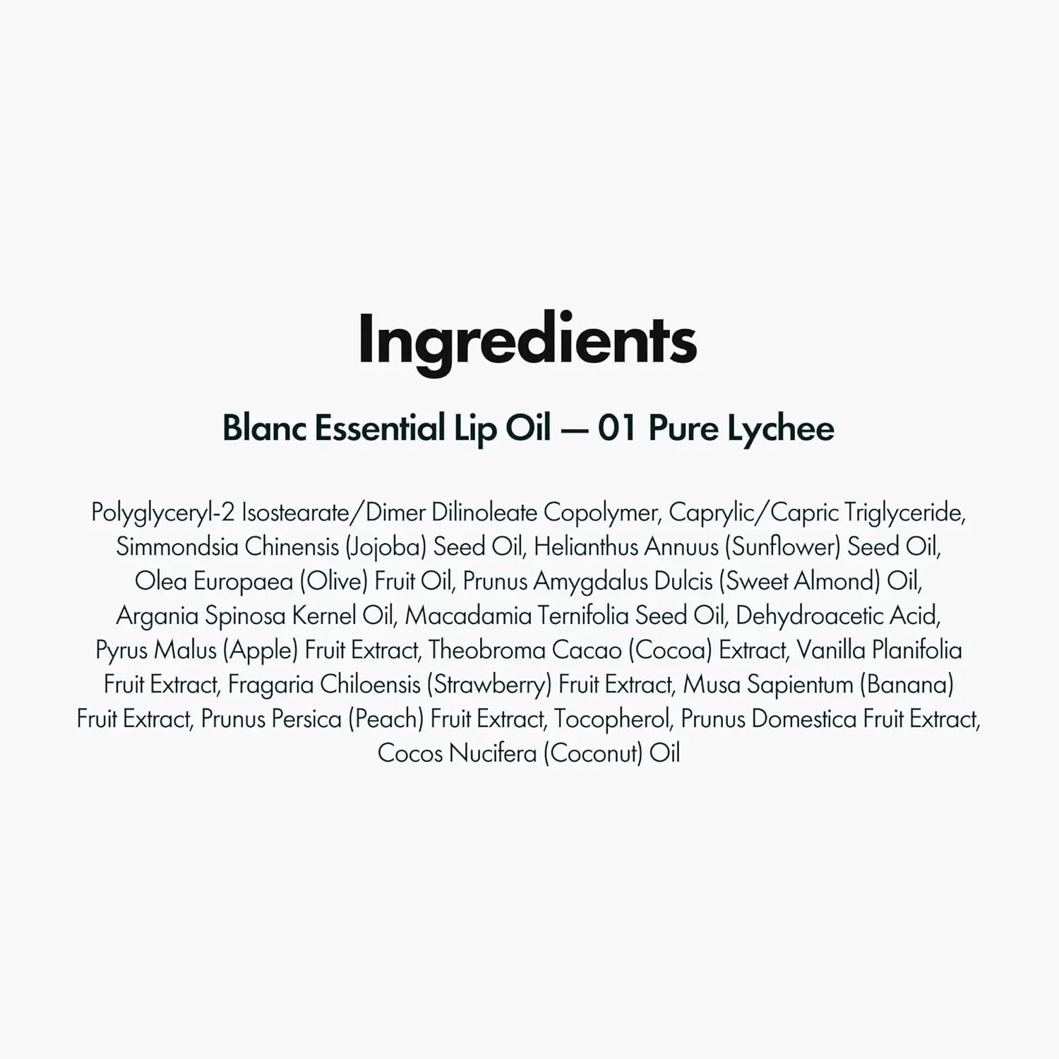 ELROEL Blanc Essential Lip Oil - Official 50HR Moisturizing & Hydrating Korean Lip Gloss with 6 Botanical Extracts, Lightweight Non-Sticky Clear Essence for Overnight Repair, 0.15 Fl Oz