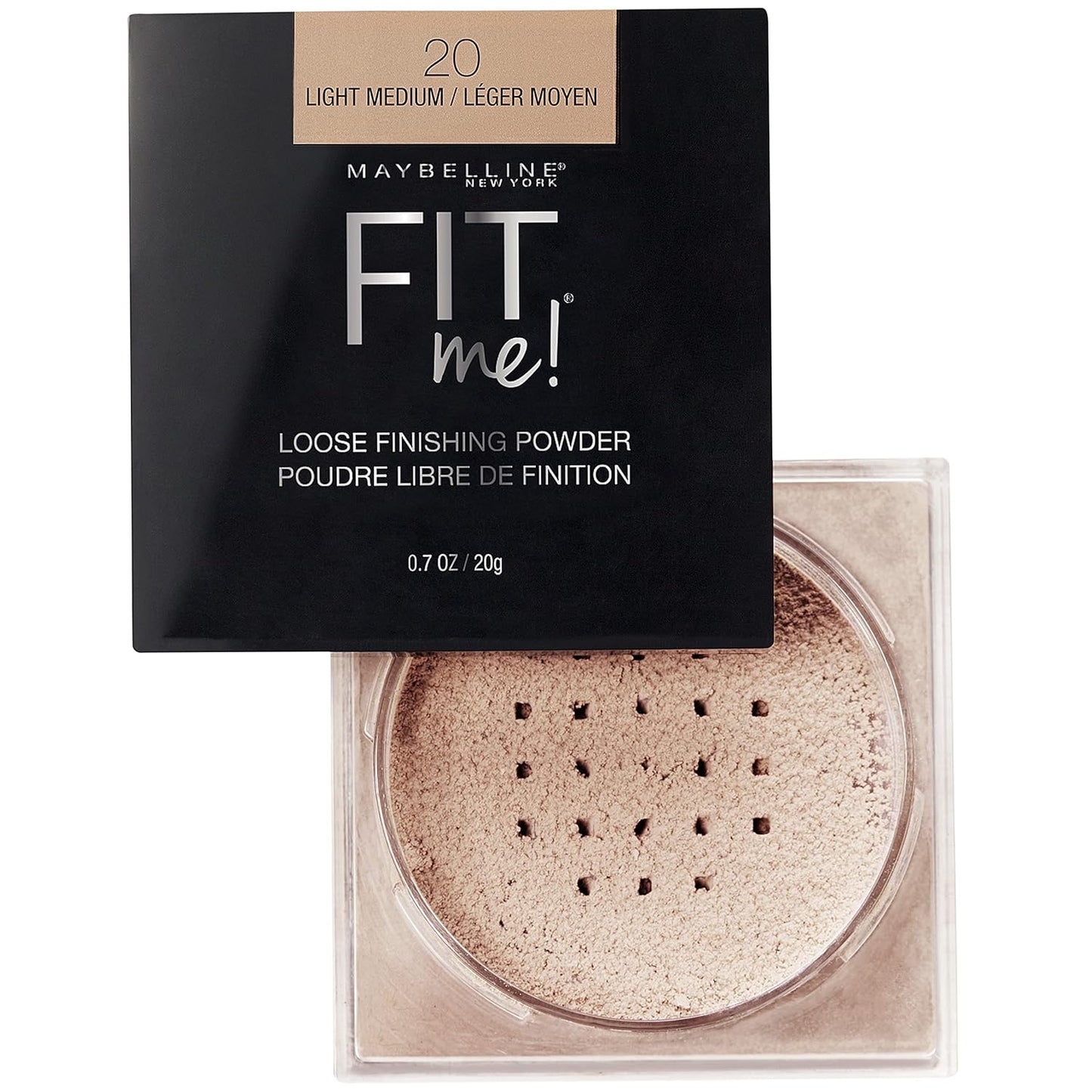 Maybelline Fit Me Loose Setting Powder - Face Makeup & Finishing Powder, Light Medium, 1 Count