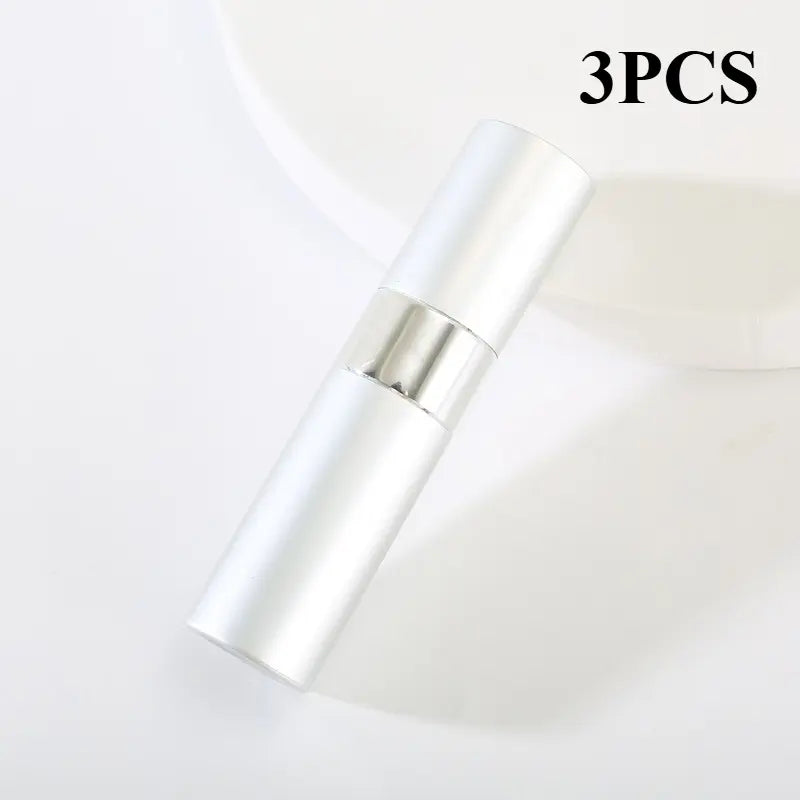 3Pcs 8Ml Aluminium Refillable Perfume Atomizer Bottle Set - Lightweight Leak-Proof Empty Cosmetic Cologne Containers with Funnel, Home Decor Organizer for Travel, Essential Oils, Glass Hats, Shoes, Makeup Tool Kit Storage Bag Matte Black Cabinet Tiktoksho