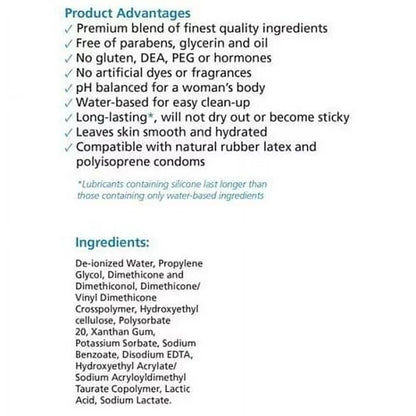 Oasis Silk Intimate Personal Lubricant | Hybrid Lubricating Lotion Developed with Doctors